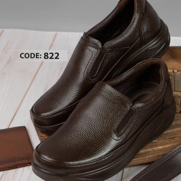 کفش چرم قهوه ای کلارک کد (hf  822 )